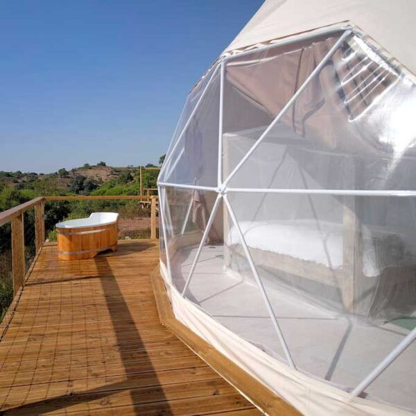 geodesic dome home glamping