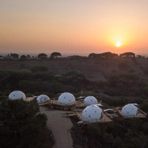 geodesic dome home glamping