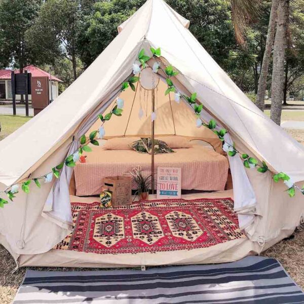 bell tent glamping canvas tent