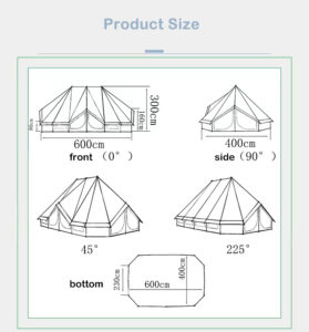 large bell tent accessories canvas tent